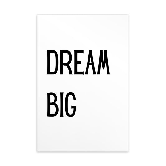 Postkarte: Dream big