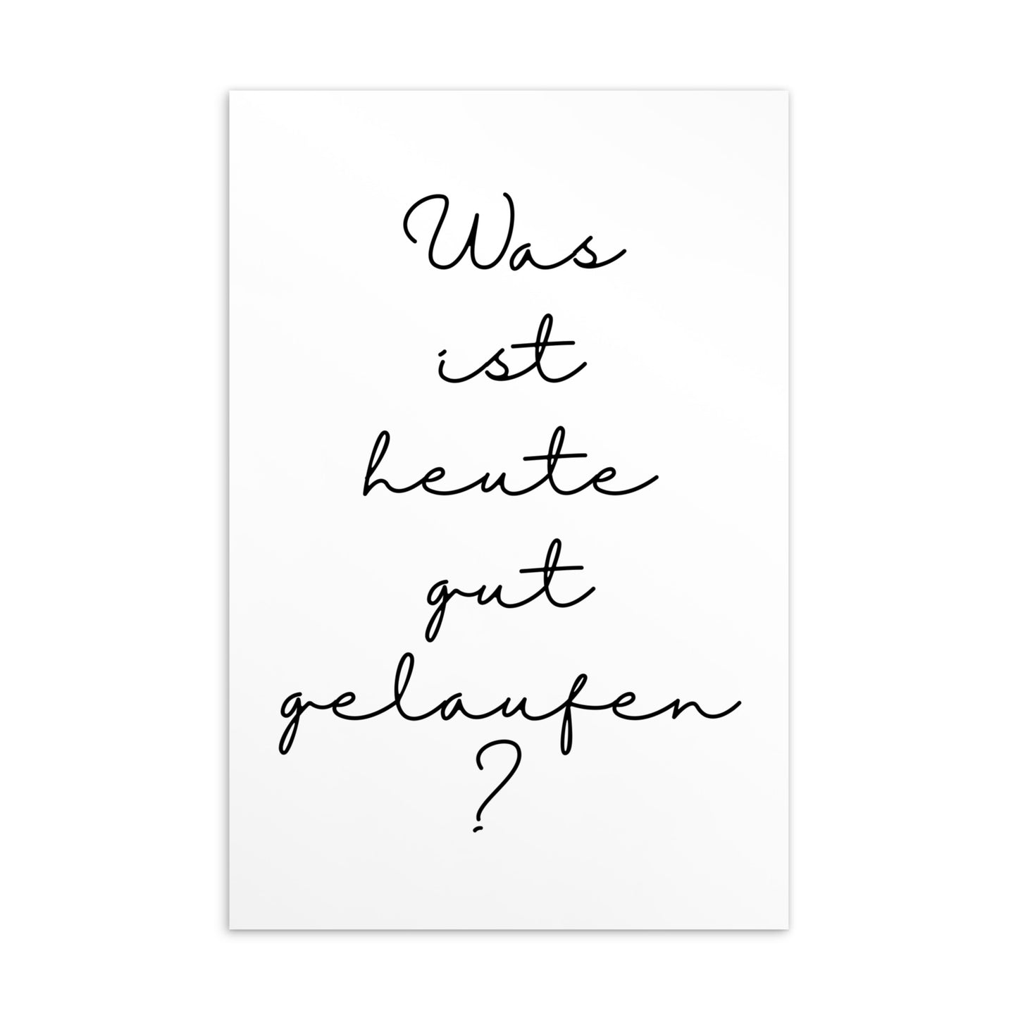 Postkarte: Was ist heute gut gelaufen?